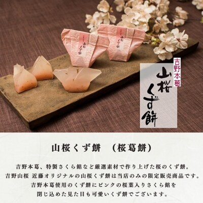吉野の和スイーツセットB-1(山桜ようかん・山桜くず餅・吉野の雫)