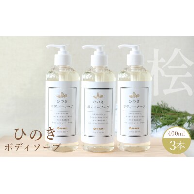 神然流　ひのきボディソープ3本セット