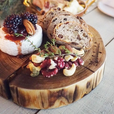 焼きヒノキのカッティングボード(化粧箱入り)