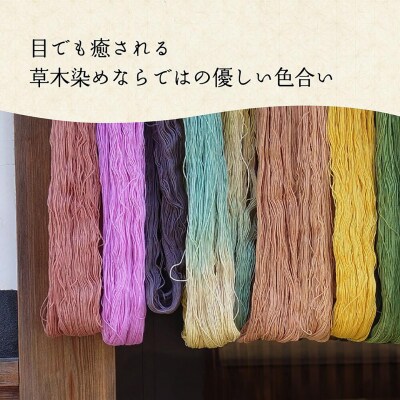 【全3回定期便】草木染刺し子糸20番手 4本撚り 約70mおまかせ12色セット 