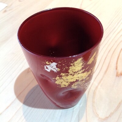 フリーカップL　2個セット　古代金箔本朱