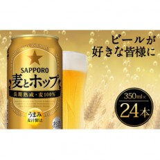 麦とホップ 350ml 缶×24本入り
