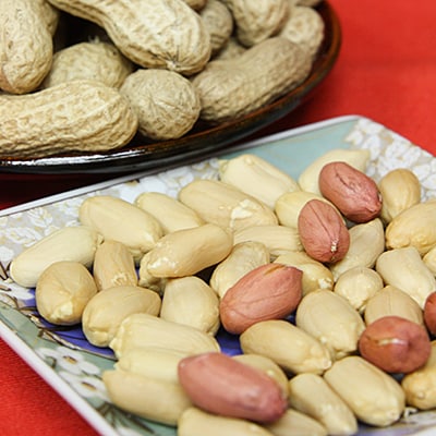 奥野農園のからつき煎り落花生〔300g×2袋〕