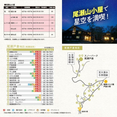 片品村 おもてなし宿泊チケット 25000円分