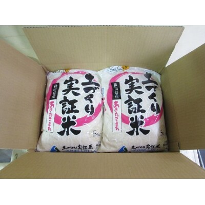 先行受付 令和4年産あきたこまち10kg(5kg×2袋) 土づくり実証米[No.5685-1557]