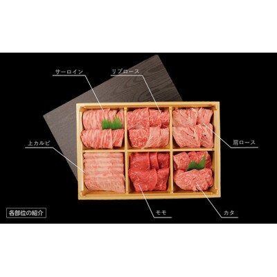 秋田由利牛 焼き肉セット(80g×6種)[No.5934-0079]