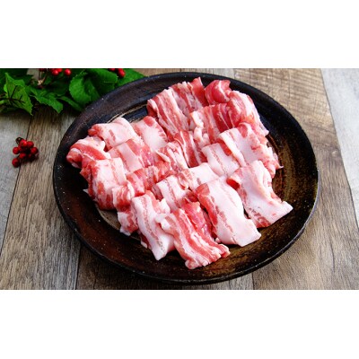 秋田県産豚肉の定期便 豚バラスライス1.5kg×12ヵ月コース [No.5685-2423]