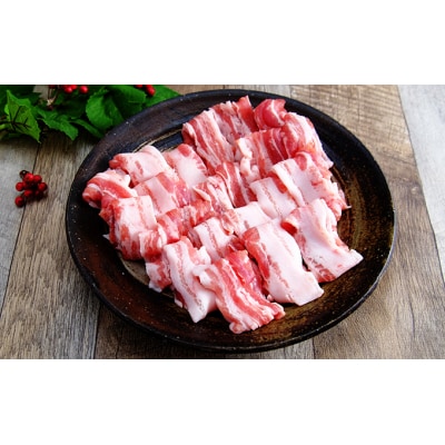 【定期便】1kg×4ヶ月連続 秋田県産 豚バラスライス 1kg[No.5685-2395]