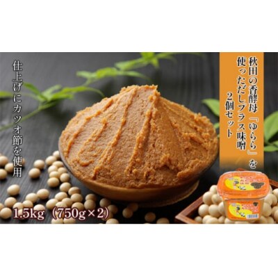 だしプラス味噌(こしみそ)1.5kg(750g×2個)[No.5934-0339]