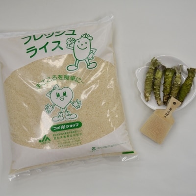 東栄町産わさび(鮫肌おろし付き)のわさび丼セット