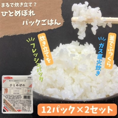【パックご飯】炊きたてをフレッシュパック　ひとめぼれ12入　2セット