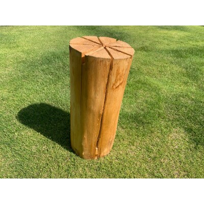 【キャンプ・アウトドアにおすすめ】色麻町産スギ材 丸太トーチ(2本セット)