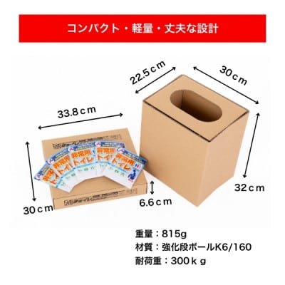 簡単組立 非常用トイレ「チョイレ」5回分×8セット(40回分)