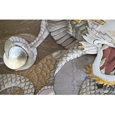 押絵伝統工芸品　白龍　小