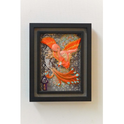 押絵伝統工芸品　朱雀　大