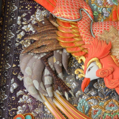押絵伝統工芸品　朱雀　大