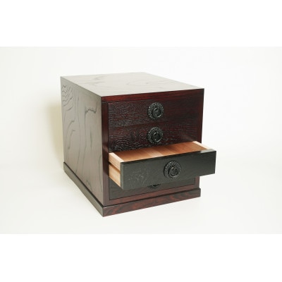 岩谷堂くらしな 書類箱(茶黒) 岩谷堂箪笥職人製作 伝統工芸品 [GT036]