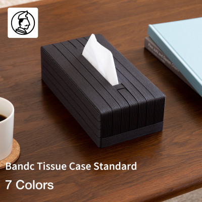 暮らしを彩る道具 バンドシー ティッシュケース Standard ブラック [AR081]