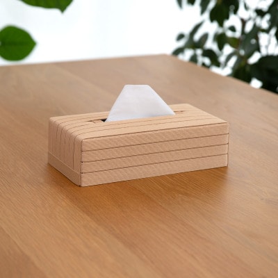暮らしを彩る道具 バンドシー ティッシュケース Standard ベージュ [AR086]