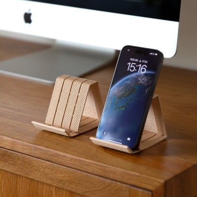【さとふる限定】バンドシー スマホスタンド Standard 2個セット ベージュ [AR196]