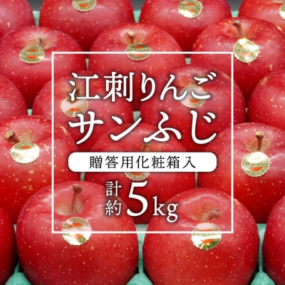江刺りんご(サンふじ)  贈答用化粧箱入 約5kg【12月出荷】 [AQ008]