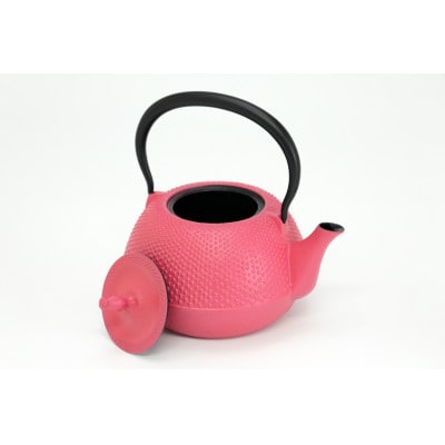 南部鉄器　鉄瓶　末広アラレピンク　1.2リットル　伝統工芸品　IH調理器使用可能 [BS049]