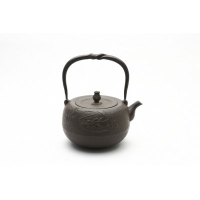 南部鉄器 鉄瓶 丸竜1.4L【岩戸賢一郎 作】[Y0111]