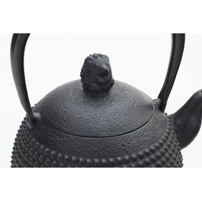 南部鉄器 鉄瓶 ハリネズミ(中) 1L【村上 怜 作】 IH調理器 伝統工芸品 [Y0125]