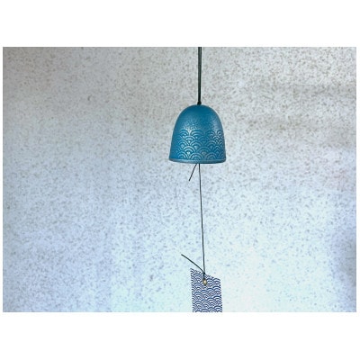 南部鉄器 風鈴 青海波 【及甚 作】 伝統工芸品 [Y0127]