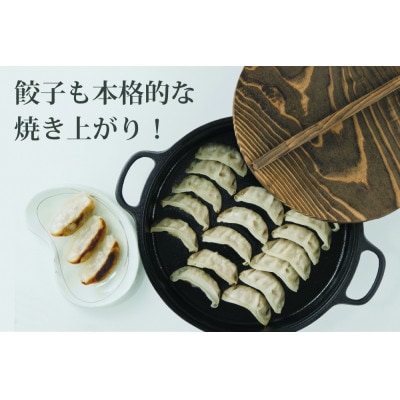 南部鉄器 すき焼ぎょうざ兼用鍋 20cm  IH調理器 伝統工芸品 [Z0031]