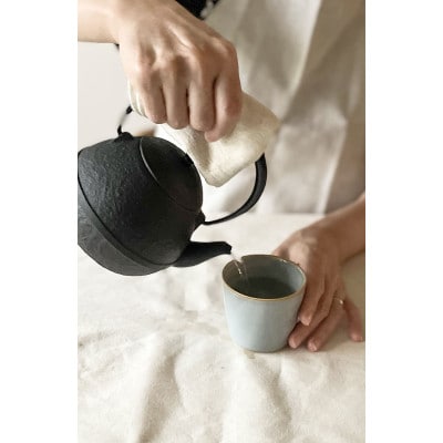 南部鉄器　鉄瓶　たまご形　0.55L　伝統工芸品 [Z0044]
