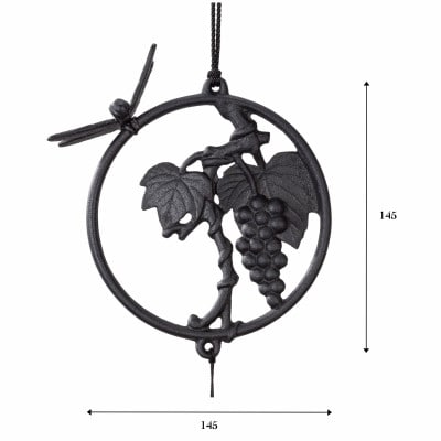 南部鉄器 風鈴 ぶどう【OIGEN作】伝統工芸品 [Z0052]