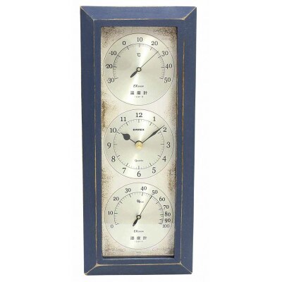 アンティコ温・湿クロック AN-4796 [AJ140]　ブルー