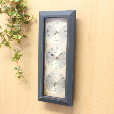 アンティコ温・湿クロック AN-4796 [AJ140]　ブルー