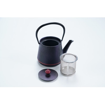 南部鉄器 鉄瓶 ウッドグレイン ルージュ 0.6L  伝統工芸品 [AK023]