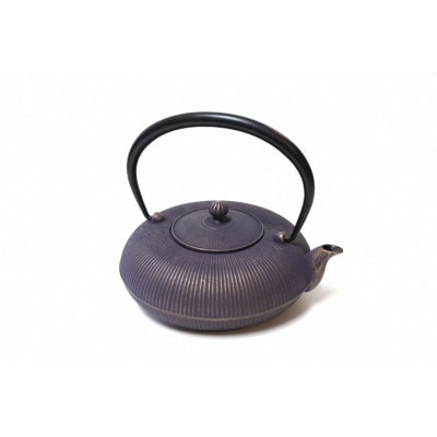 南部鉄器 鉄瓶 立目 紫金 0.8L IH調理器 伝統工芸品 [AK027]