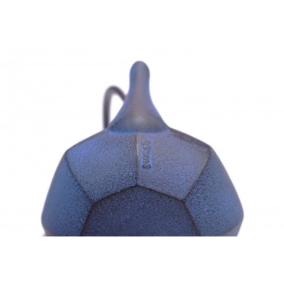 南部鉄器 鉄瓶 みやび 青 0.4L 伝統工芸品 [AK031]