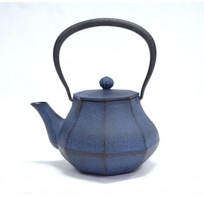 南部鉄器 鉄瓶 みやび 青 0.4L 伝統工芸品 [AK031]