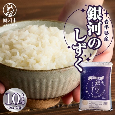 奥州市産銀河のしずく 白米 10kg(5kg×2袋)[BC017]