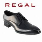 REGAL革靴 プレーントゥ 24EL ブラック<奥州市モデル> 25.5cm [AM016]