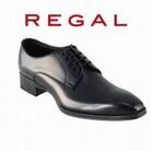 REGAL革靴 プレーントゥ 24EL ブラック<奥州市モデル> 26.5cm [AM016]