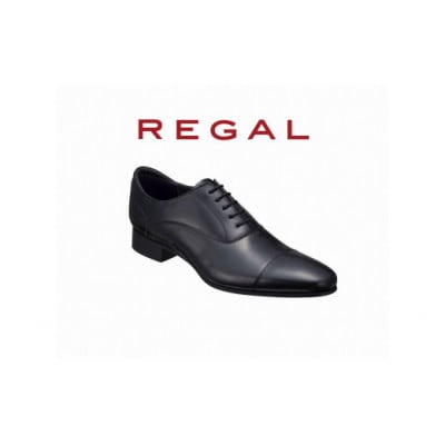 REGAL革靴 ストレートチップ 31TR ブラック<奥州市モデル> 25.5cm [AM014]