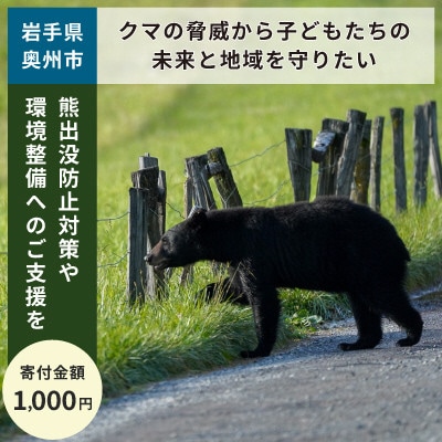 【返礼品なし】クマの脅威から子どもたちと地域を守る　熊出没対策支援(1,000円) [GDO05]