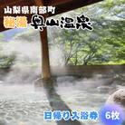 山梨県南部町秘湯「奥山温泉」日帰り入浴券(1名様分)【6枚】