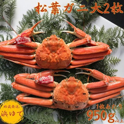 ■浜下商店■松葉ガニ大2枚〔浜ゆで〕(52M.)