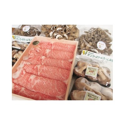 ◆鳥取和牛オレイン55◆すき焼き用&山の幸セット(243M.)