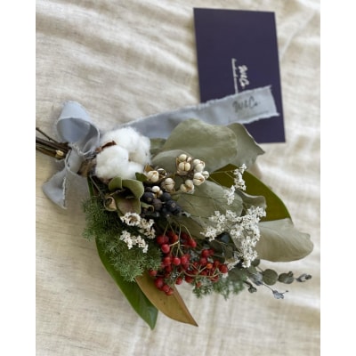 ドライフラワーしめ縄飾り(169M.)