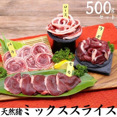 天然猪ミックススライス500gセット(248M.)