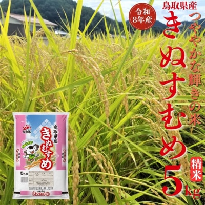 鳥取県産きぬむすめ◇精米5kg◇令和8年産(358M.)