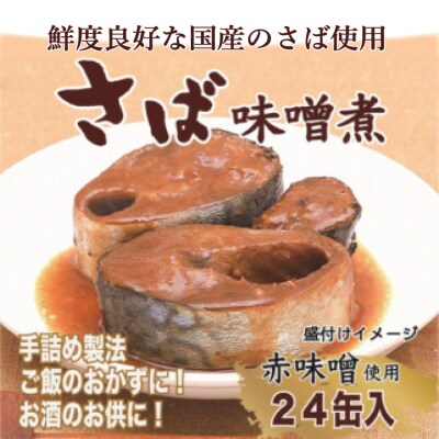 缶詰 国産 さば味噌煮 170g 24缶【DHA・EPA・長期保存可能】 20566142
